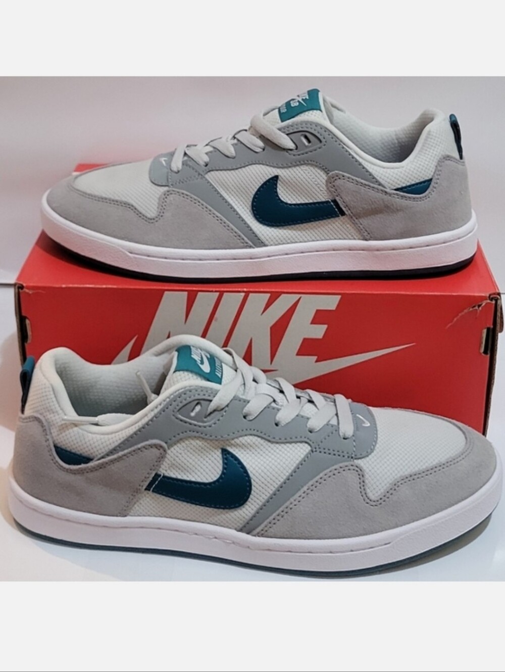 Nike Alleyoop SB‎ Particle Grey Geode Teal Shoes